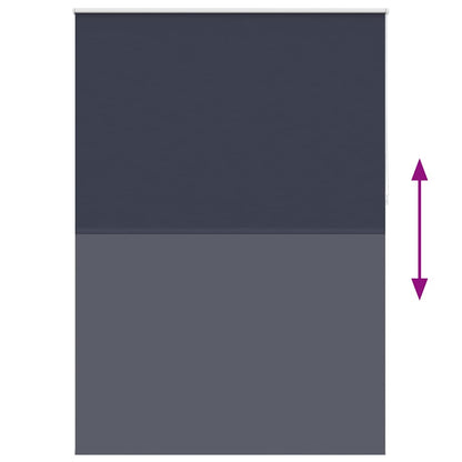 vidaXL Store occultant 164,4 x 230 cm, largeur du tissu 160 cm, bleu marine