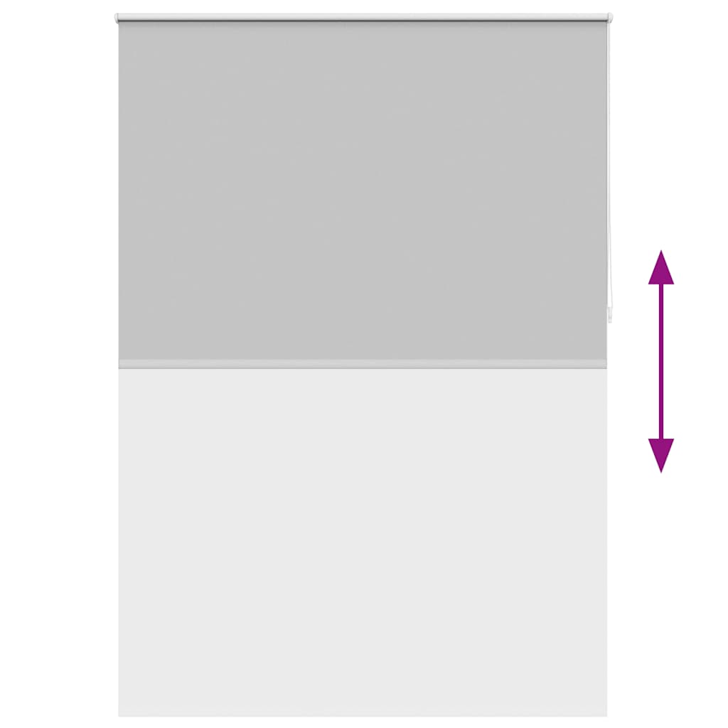 vidaXL Store occultant 164,4 x 230 cm, largeur de tissu 160 cm, gris