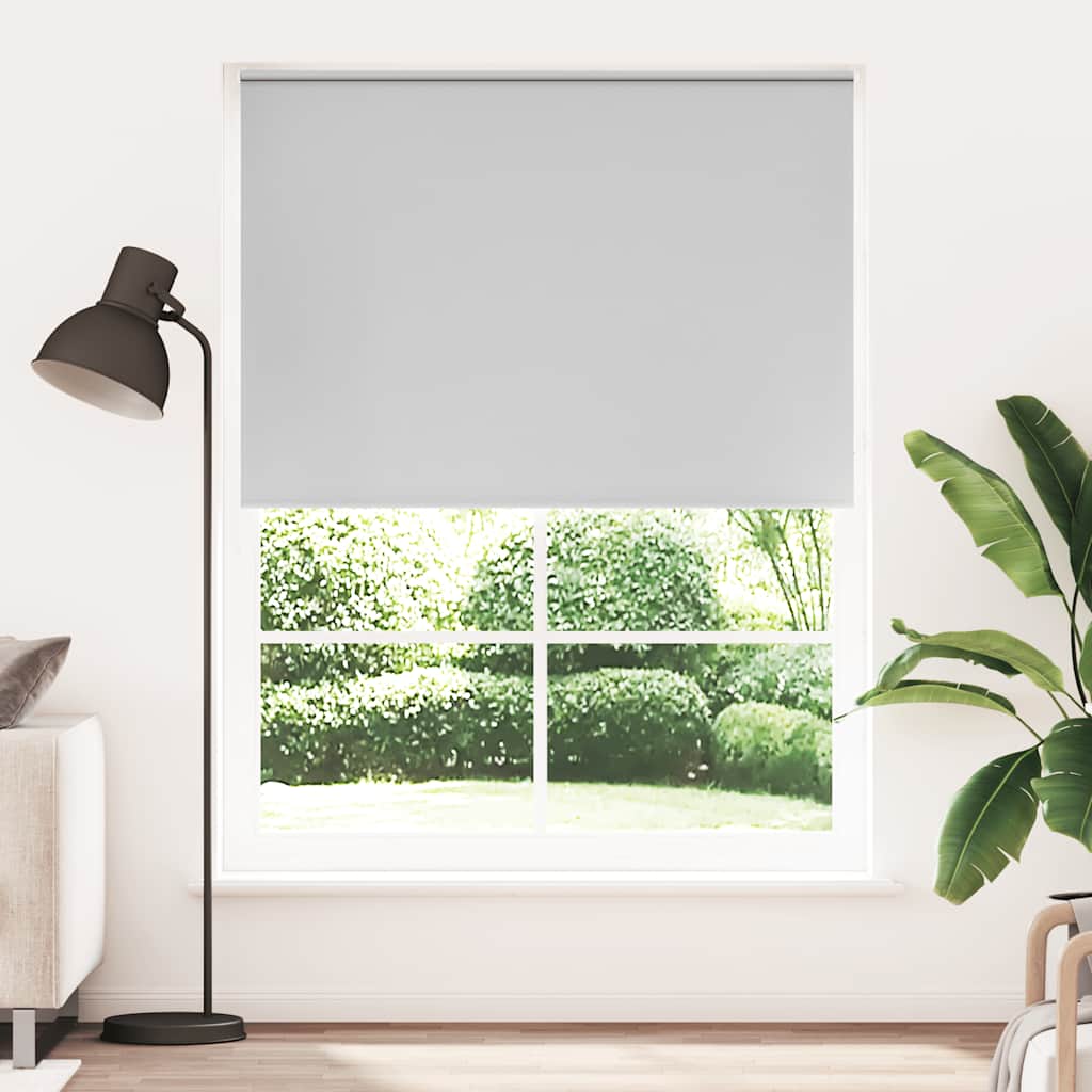 vidaXL Store occultant 164,4 x 230 cm, largeur de tissu 160 cm, gris