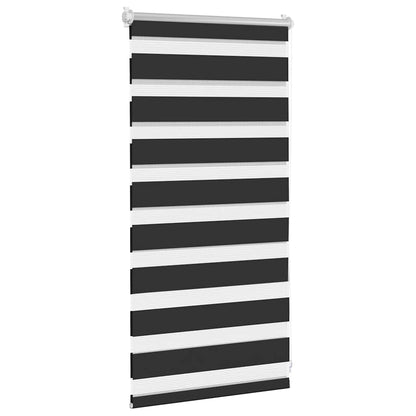 vidaXL Zebra-Rollo 40,9 x 100 cm, Stoffbreite 36,7 cm, schwarz