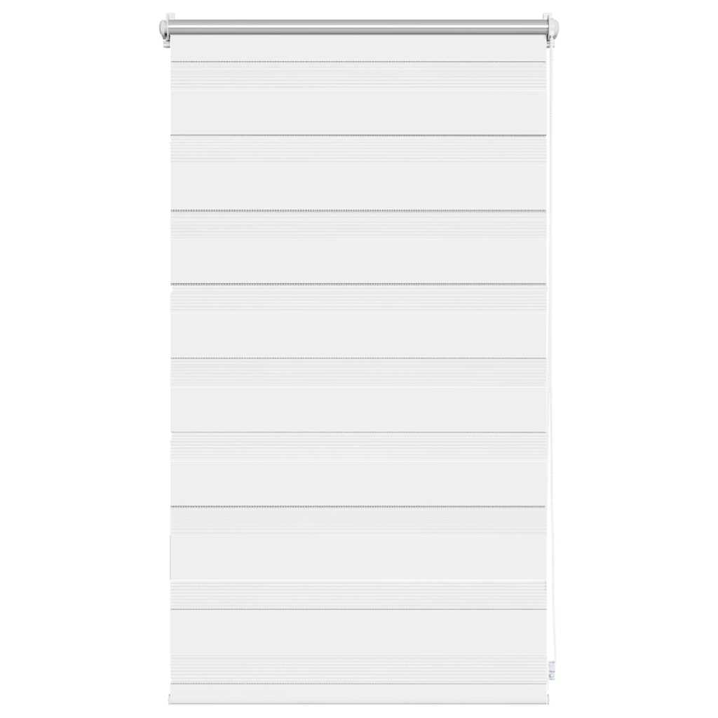 vidaXL Store zébré 50,9 x 100 cm, largeur du tissu 46,7 cm, blanc