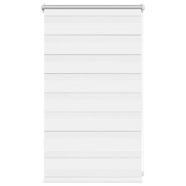 vidaXL Store zébré 50,9 x 100 cm, largeur du tissu 46,7 cm, blanc