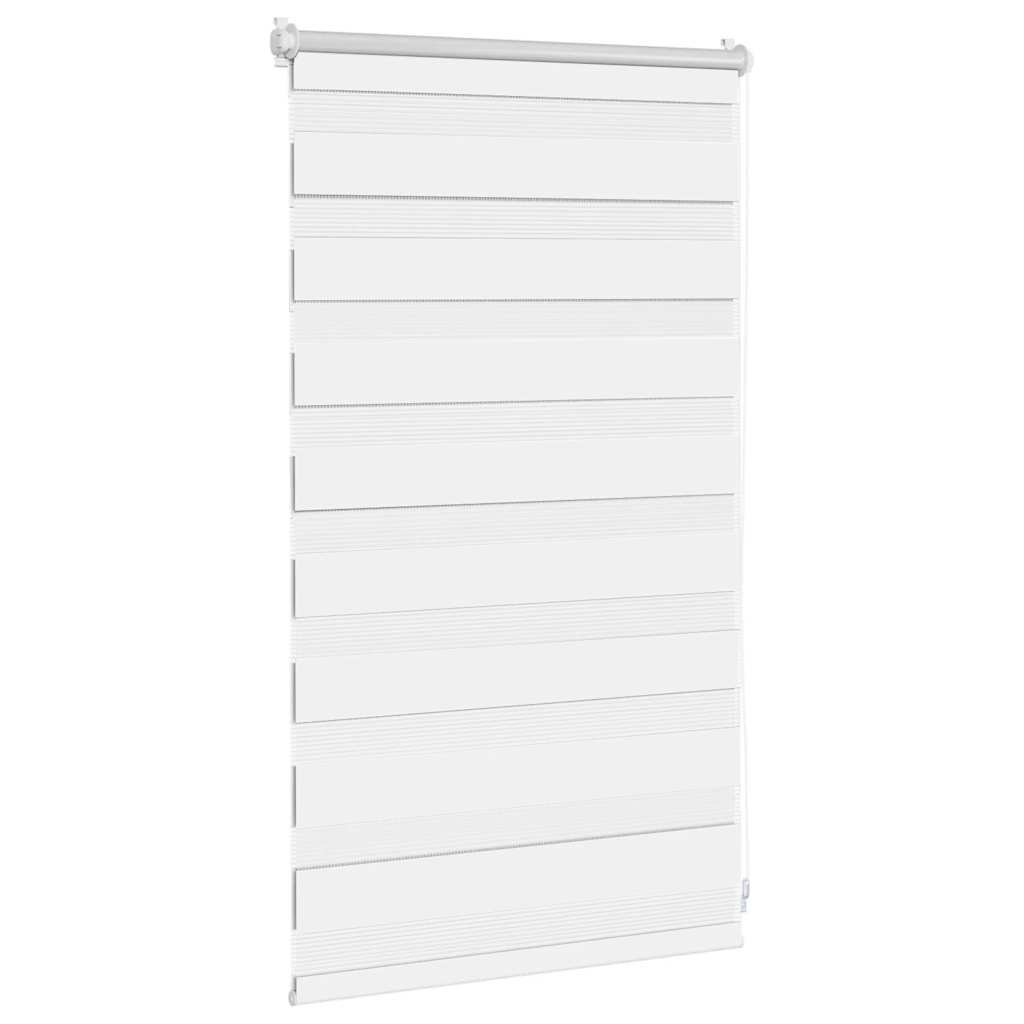 vidaXL Store zébré 50,9 x 100 cm, largeur du tissu 46,7 cm, blanc