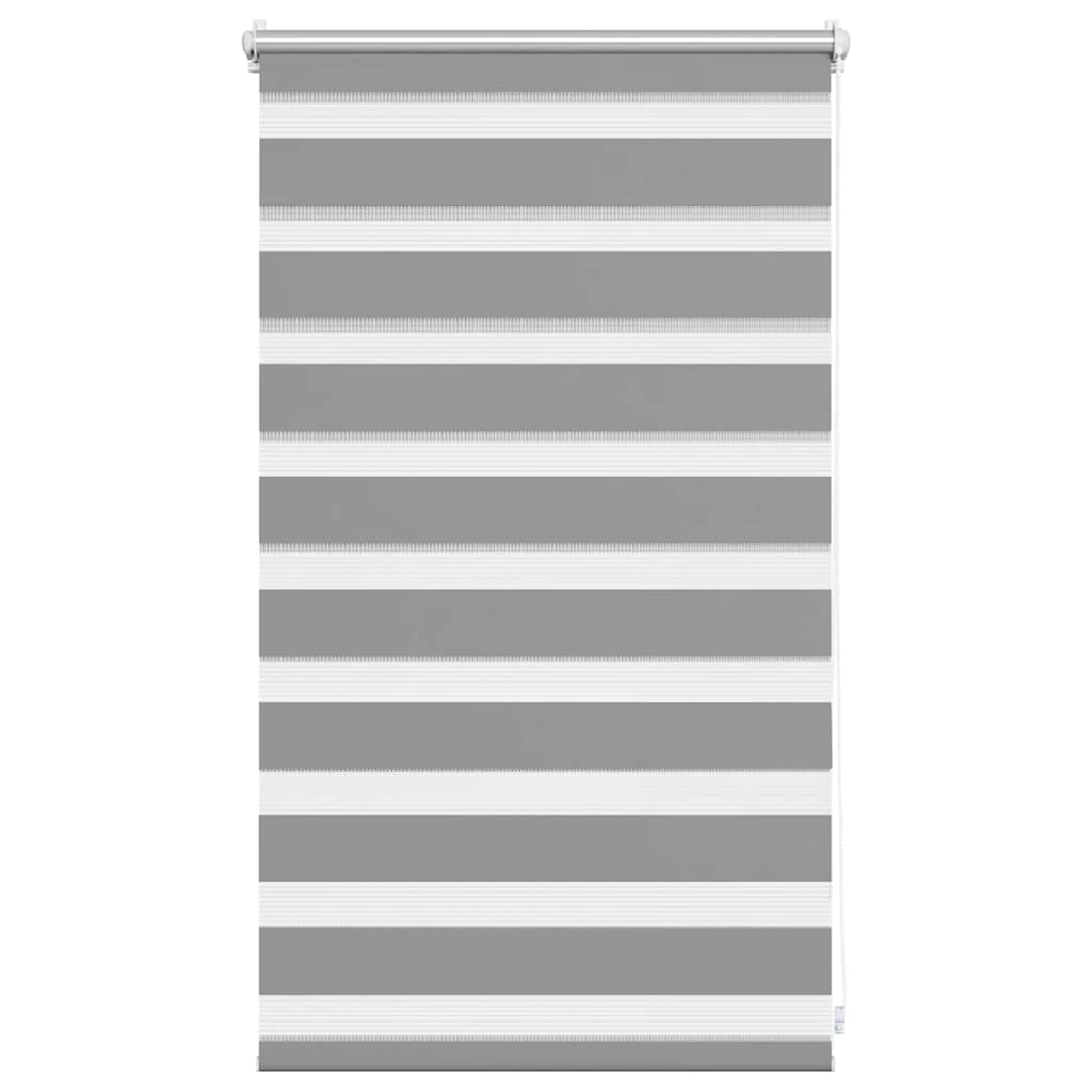 vidaXL Store enrouleur double 50,9 x 100 cm, largeur de tissu 46,7 cm, gris