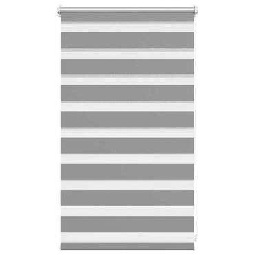 vidaXL Store enrouleur double 50,9 x 100 cm, largeur de tissu 46,7 cm, gris