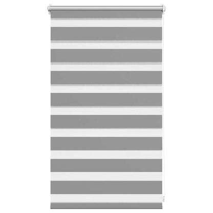 vidaXL Store enrouleur double 50,9 x 100 cm, largeur de tissu 46,7 cm, gris
