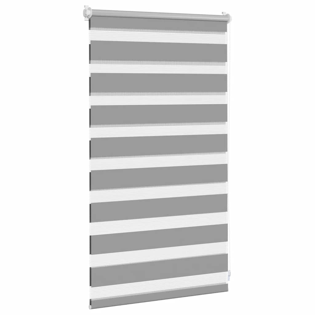 vidaXL Store enrouleur double 50,9 x 100 cm, largeur de tissu 46,7 cm, gris
