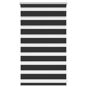 vidaXL Store enrouleur jour nuit 50,9 x 100 cm, largeur de tissu 46,7 cm, noir