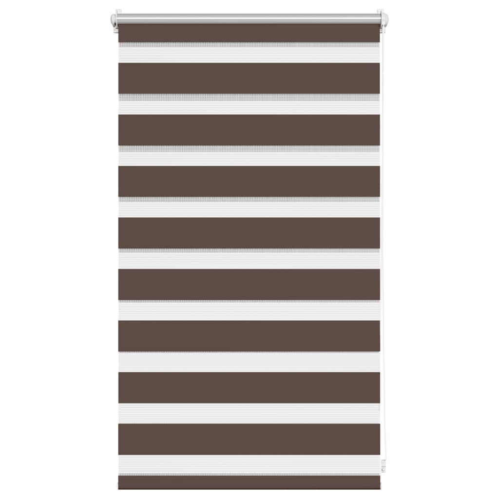 vidaXL Store zébré 50,9 x 100 cm, largeur du tissu 46,7 cm, marron café
