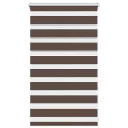 vidaXL Store zébré 50,9 x 100 cm, largeur du tissu 46,7 cm, marron café