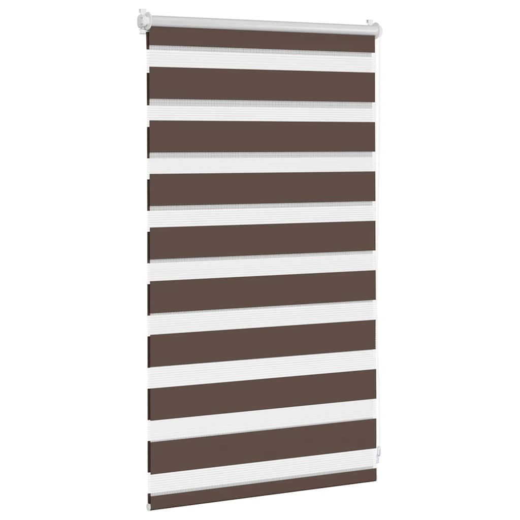 vidaXL Store zébré 50,9 x 100 cm, largeur du tissu 46,7 cm, marron café