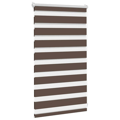 vidaXL Store zébré 50,9 x 100 cm, largeur du tissu 46,7 cm, marron café