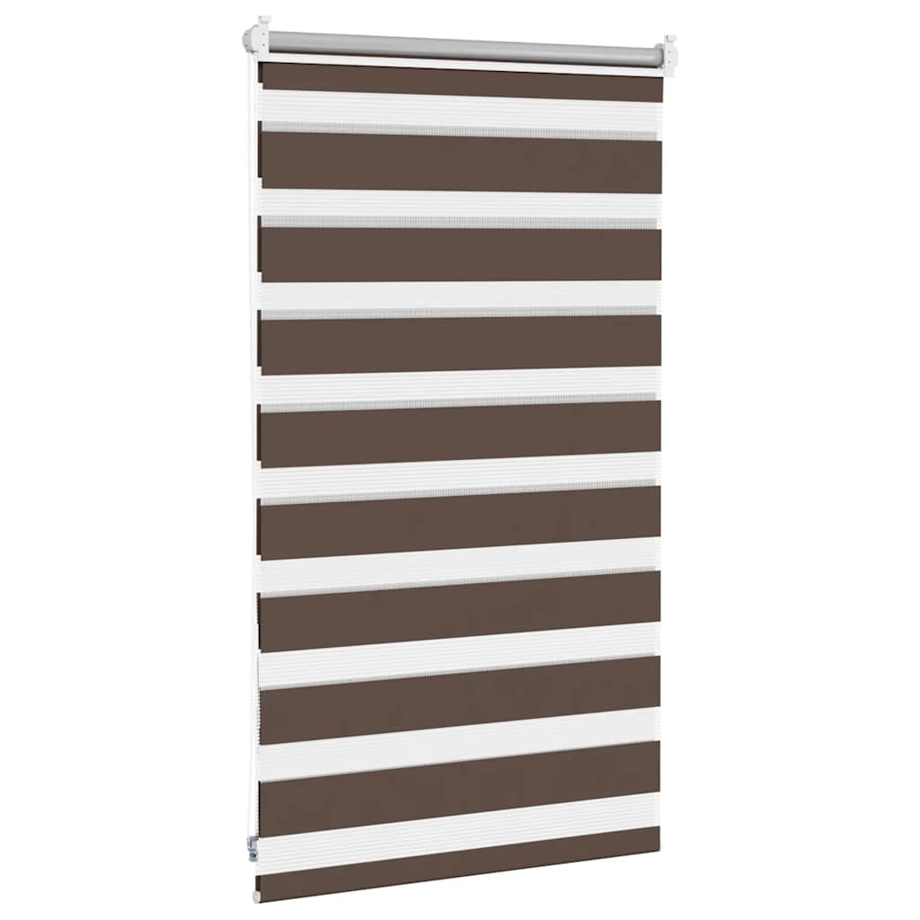 vidaXL Store zébré 50,9 x 100 cm, largeur du tissu 46,7 cm, marron café