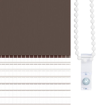 vidaXL Store zébré 50,9 x 100 cm, largeur du tissu 46,7 cm, marron café