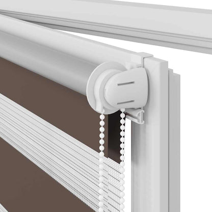 vidaXL Store zébré 50,9 x 100 cm, largeur du tissu 46,7 cm, marron café