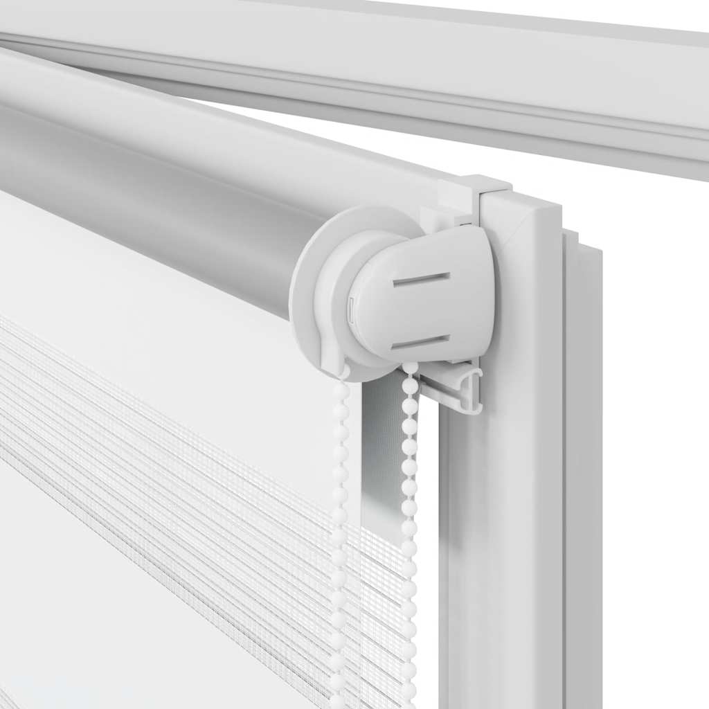 Zebra-Rollo 60,9 x 120 cm, Stoffbreite 56,7 cm, Weiß