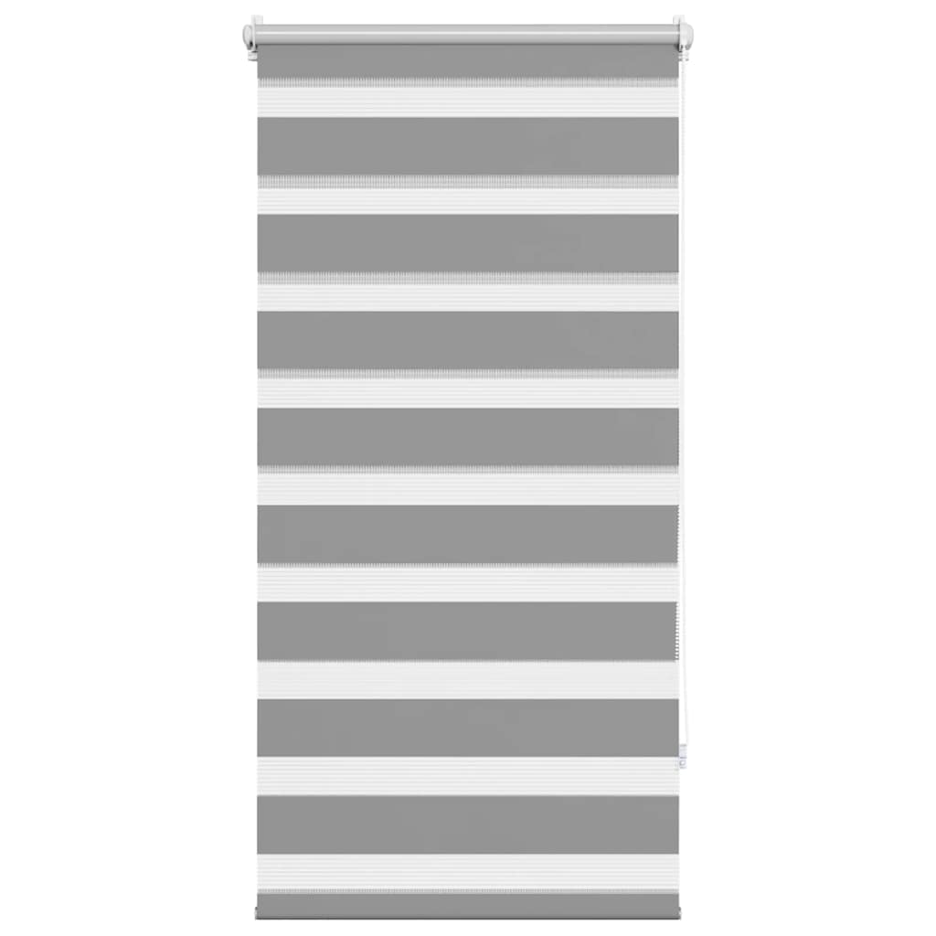vidaXL Store zébré 60,9 x 120 cm, largeur du tissu 56,7 cm, gris