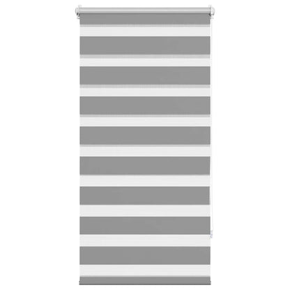 vidaXL Store zébré 60,9 x 120 cm, largeur du tissu 56,7 cm, gris