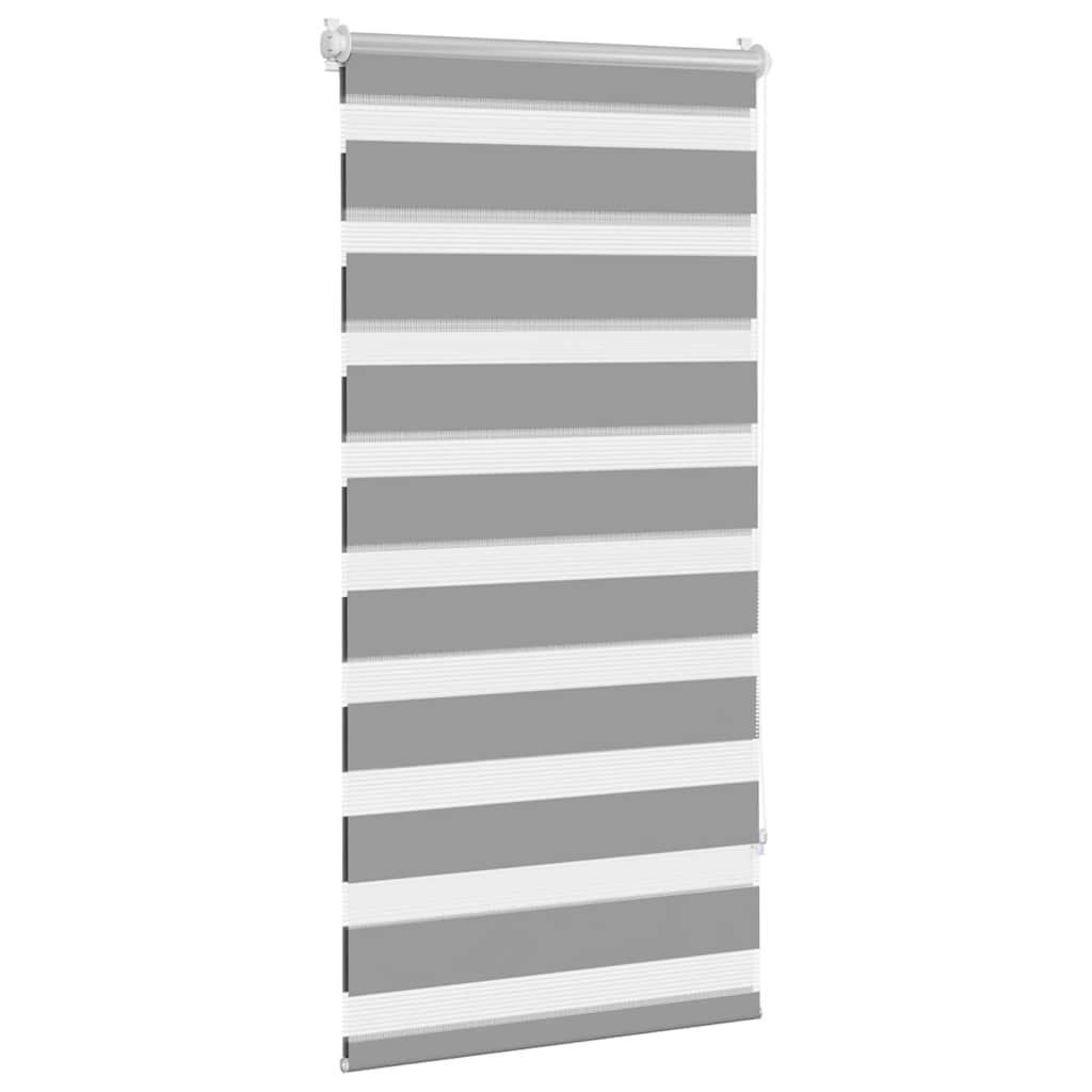 vidaXL Store zébré 60,9 x 120 cm, largeur du tissu 56,7 cm, gris