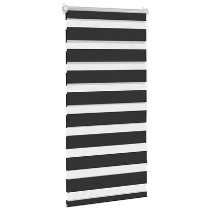 vidaXL Store enrouleur jour nuit 60,9 x 120 cm, largeur du tissu 56,7 cm, noir