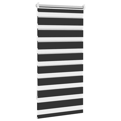vidaXL Store enrouleur jour nuit 60,9 x 120 cm, largeur du tissu 56,7 cm, noir