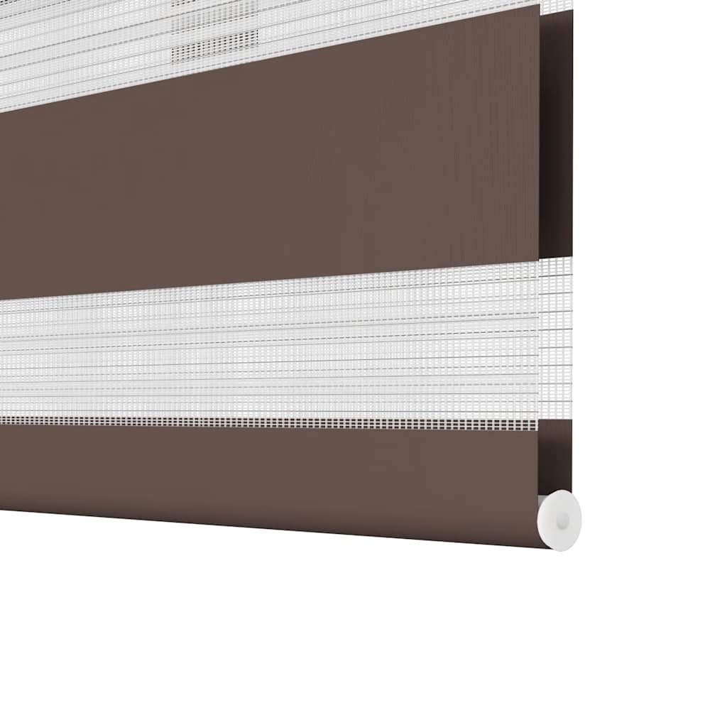 vidaXL Zebra-Rollo 60,9 x 120 cm, Stoffbreite 56,7 cm, Kaffeebraun