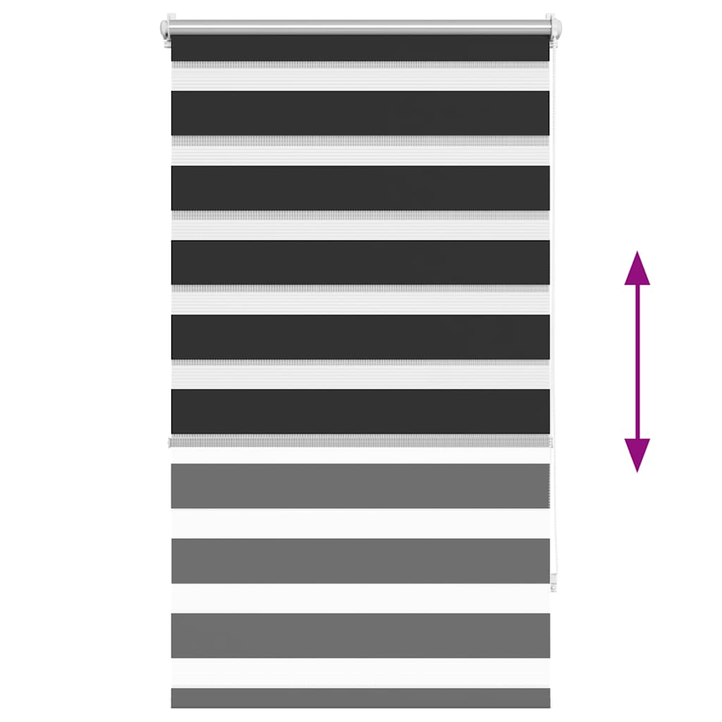 vidaXL Store double tissu 70,9 x 120 cm, largeur de tissu 66,7 cm, noir