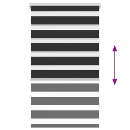 vidaXL Store double tissu 70,9 x 120 cm, largeur de tissu 66,7 cm, noir