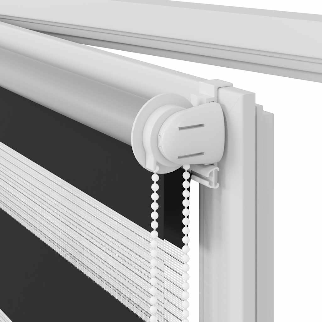 vidaXL Store double tissu 70,9 x 120 cm, largeur de tissu 66,7 cm, noir