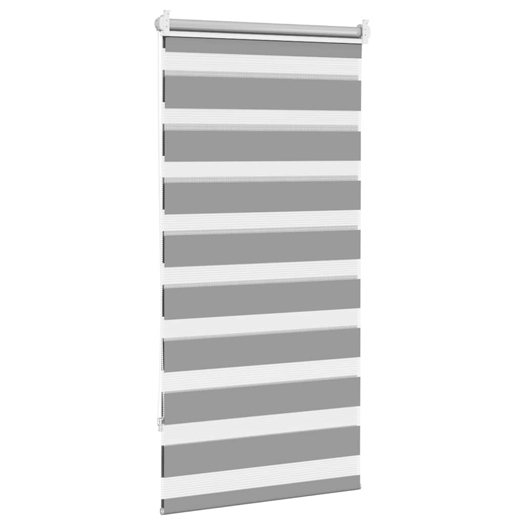 vidaXL Store enrouleur jour nuit 80,9 x 150 cm Largeur du tissu 76,7 cm Gris