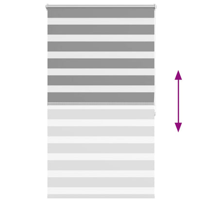 vidaXL Store enrouleur jour nuit 80,9 x 175 cm, largeur de tissu 76,7 cm, gris