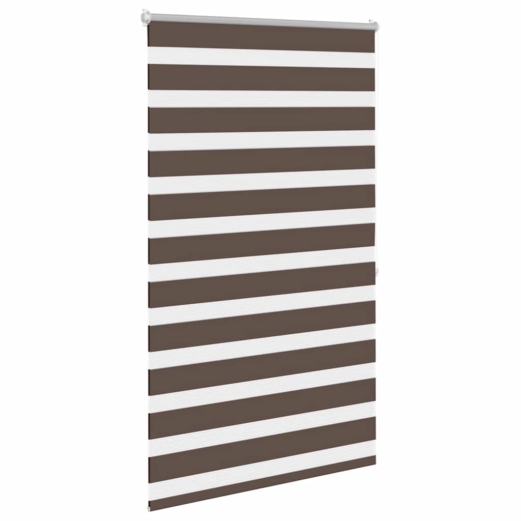 Zebra-Rollo 80,9 x 175 cm, Stoffbreite 76,7 cm, Kaffeebraun