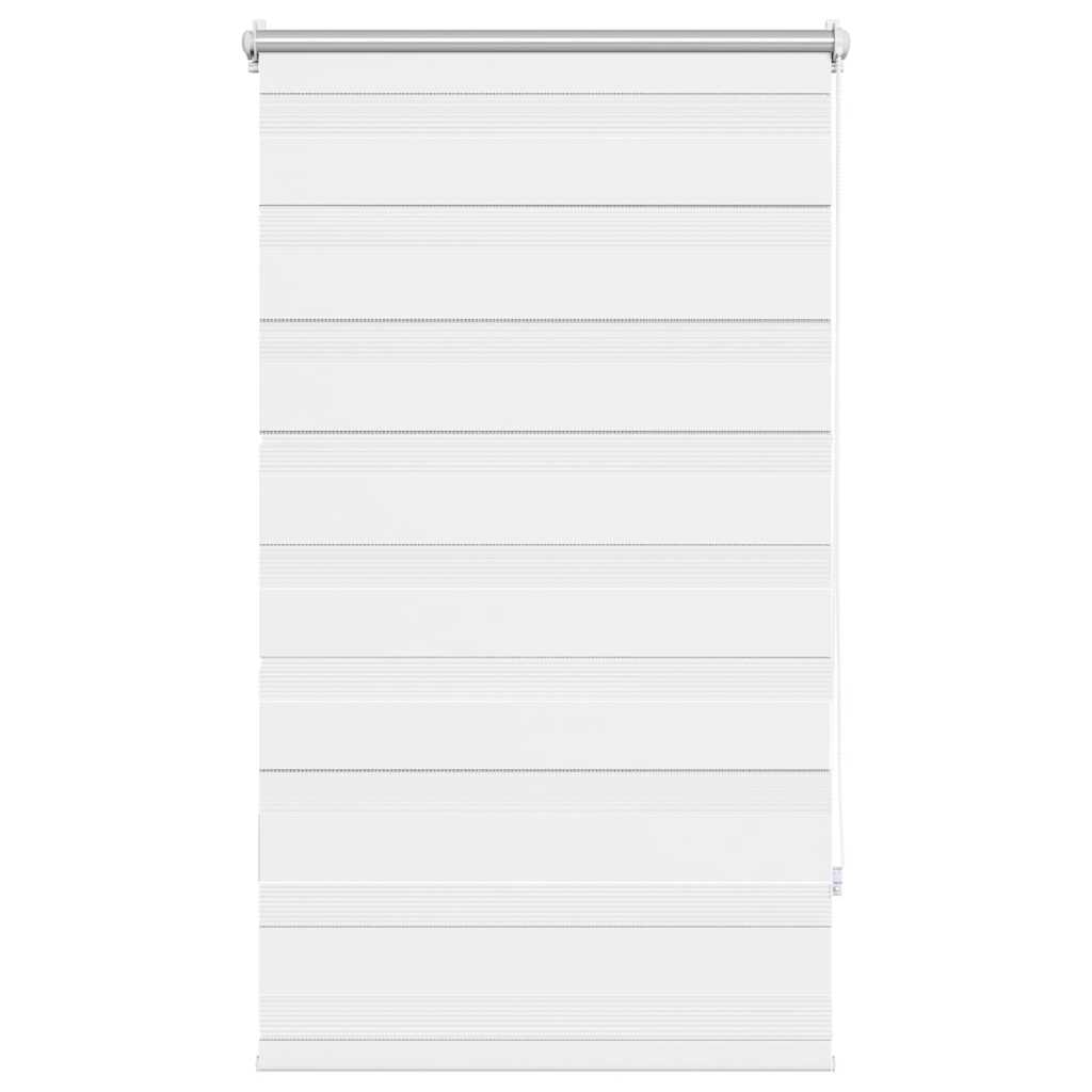 vidaXL Store Enrouleur Jour Nuit 90,9 x 150 cm, largeur de tissu 86,7 cm, Blanc
