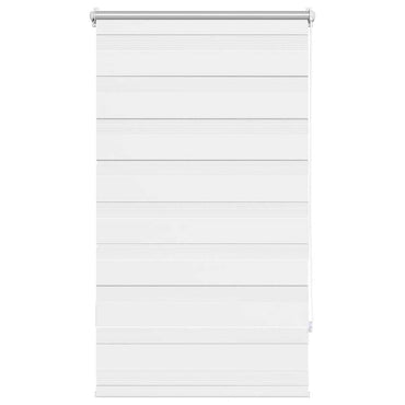 vidaXL Store Enrouleur Jour Nuit 90,9 x 150 cm, largeur de tissu 86,7 cm, Blanc
