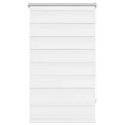 vidaXL Store Enrouleur Jour Nuit 90,9 x 150 cm, largeur de tissu 86,7 cm, Blanc