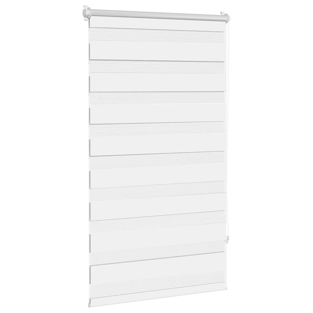 vidaXL Store Enrouleur Jour Nuit 90,9 x 150 cm, largeur de tissu 86,7 cm, Blanc