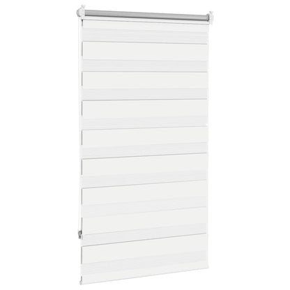 vidaXL Store Enrouleur Jour Nuit 90,9 x 150 cm, largeur de tissu 86,7 cm, Blanc