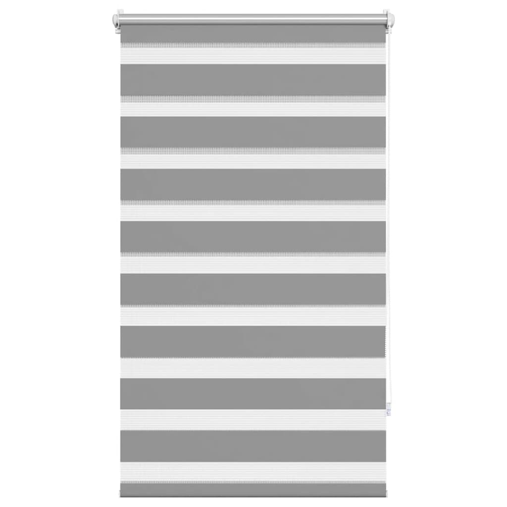 vidaXL Store enrouleur jour nuit 90,9 x 150 cm, largeur de tissu 86,7 cm, gris