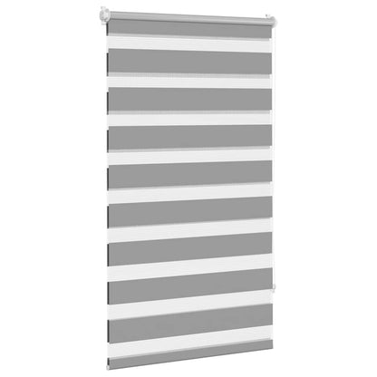 vidaXL Store enrouleur jour nuit 90,9 x 150 cm, largeur de tissu 86,7 cm, gris