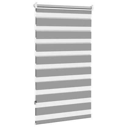 vidaXL Store enrouleur jour nuit 90,9 x 150 cm, largeur de tissu 86,7 cm, gris