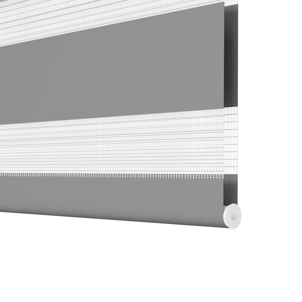 vidaXL Store enrouleur jour nuit 90,9 x 150 cm, largeur de tissu 86,7 cm, gris