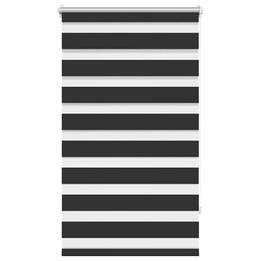 vidaXL Store jour/nuit zébré 90,9 x 150 cm, largeur du tissu 86,7 cm, noir