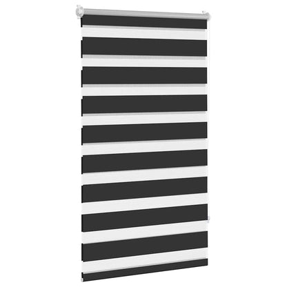 Zebra-Rollo 90,9 x 150 cm, Stoffbreite 86,7 cm, schwarz