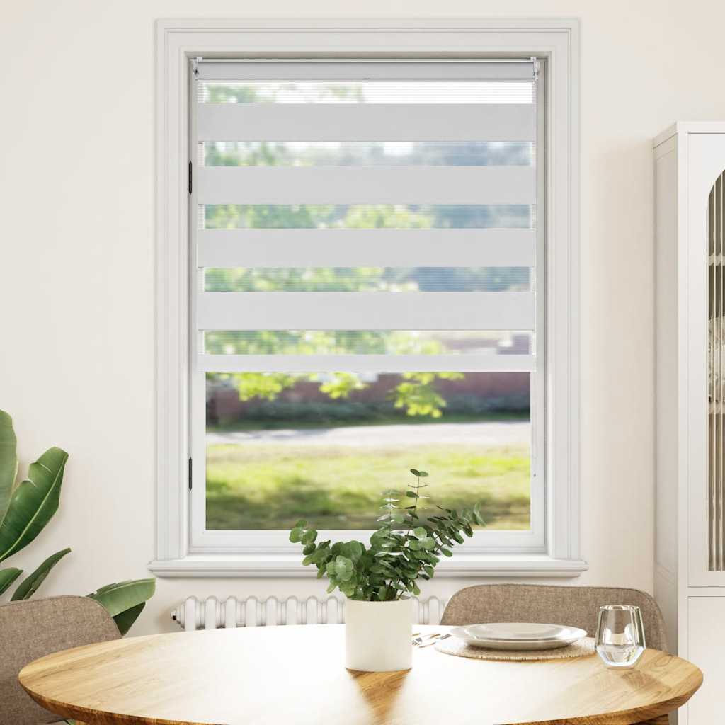 vidaXL Store jour/nuit 100,9 x 175 cm, largeur du tissu 96,7 cm, blanc