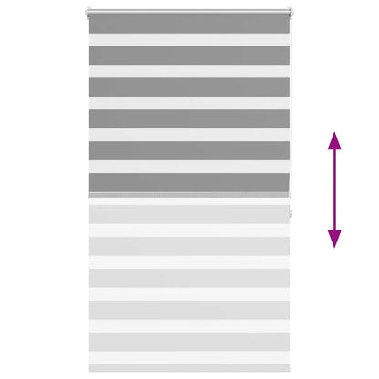 vidaXL Store Enrouleur Jour Nuit 100,9 x 175 cm, largeur de tissu 96,7 cm, gris