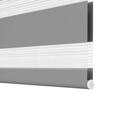 vidaXL Store Enrouleur Jour Nuit 100,9 x 175 cm, largeur de tissu 96,7 cm, gris