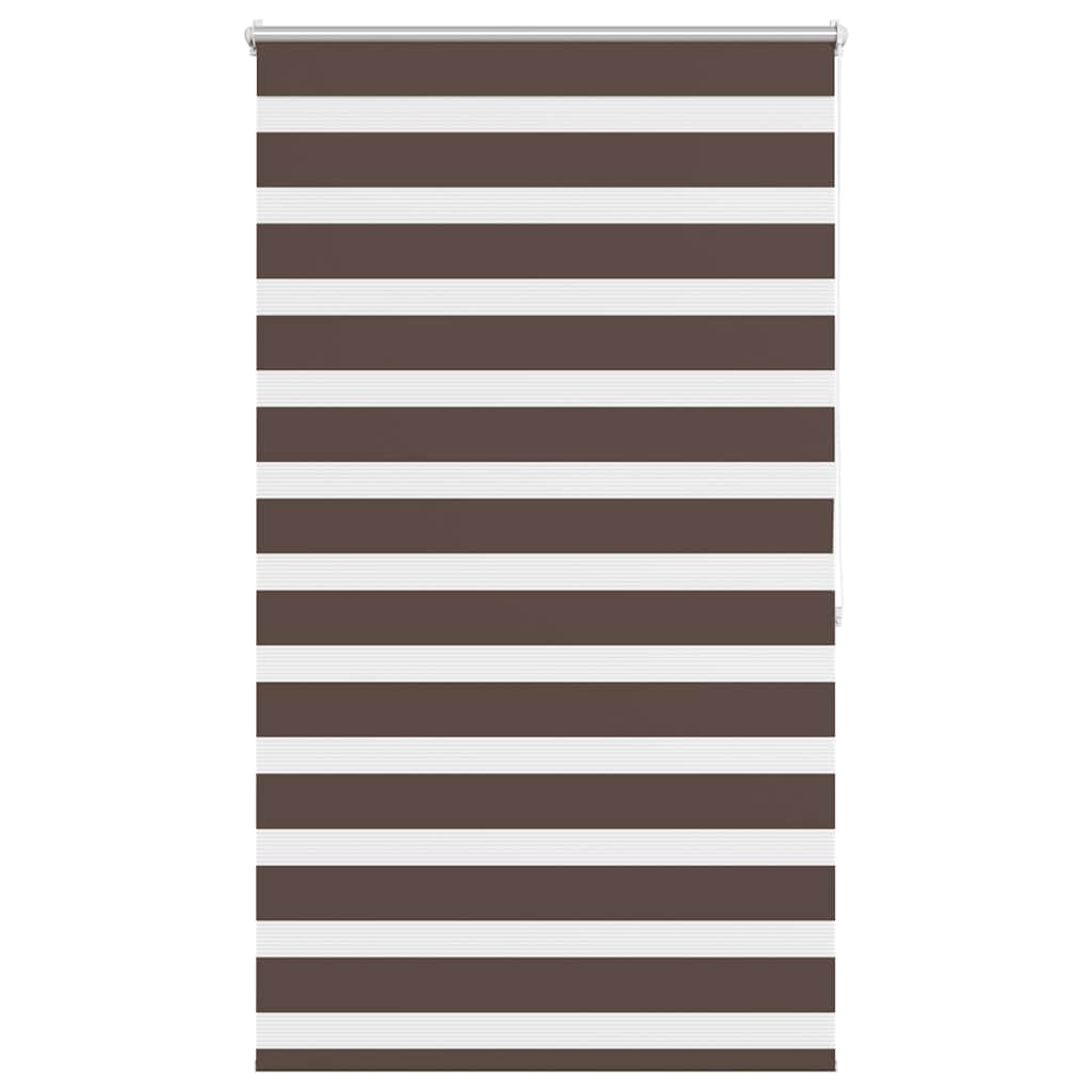vidaXL Store zébré 100,9 x 175 cm, largeur du tissu 96,7 cm, marron café
