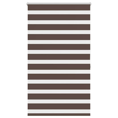 vidaXL Store zébré 100,9 x 175 cm, largeur du tissu 96,7 cm, marron café
