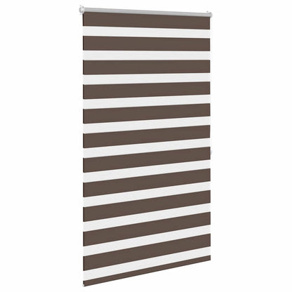 vidaXL Store zébré 100,9 x 175 cm, largeur du tissu 96,7 cm, marron café