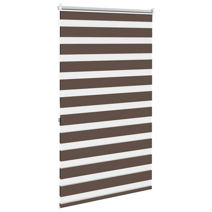 vidaXL Store zébré 100,9 x 175 cm, largeur du tissu 96,7 cm, marron café